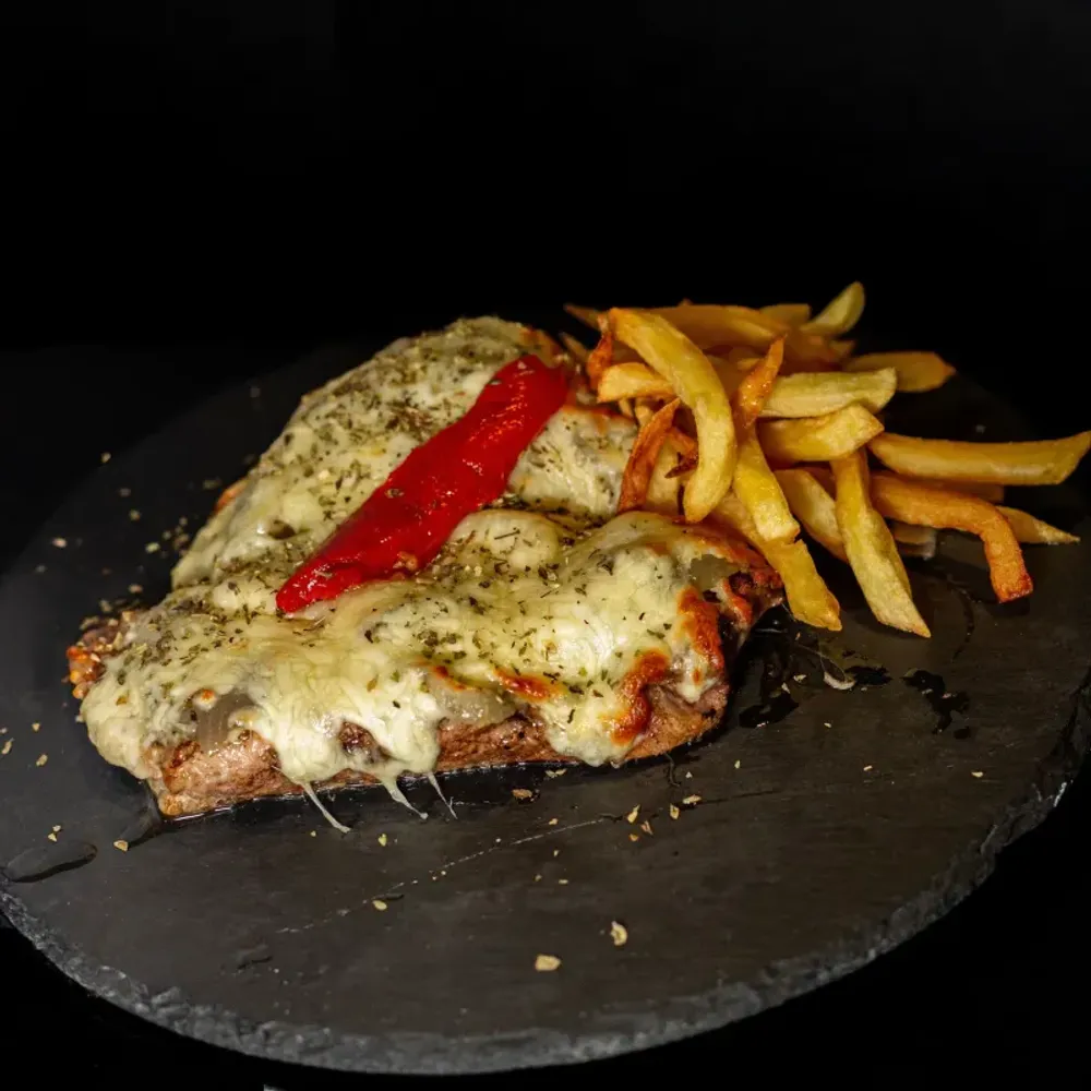 Schweinerouladen a la Fugazzeta